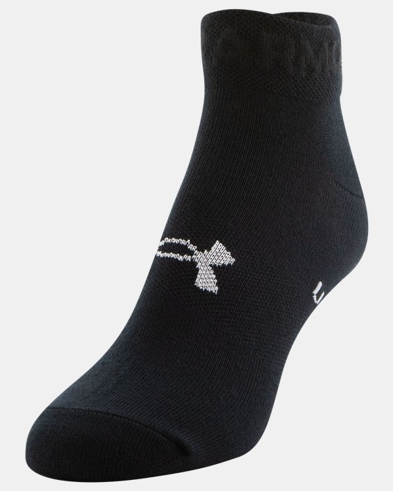 Women's UA Essential Low Cut Socks - 6-Pack, Black, pdpMainDesktop image number 5